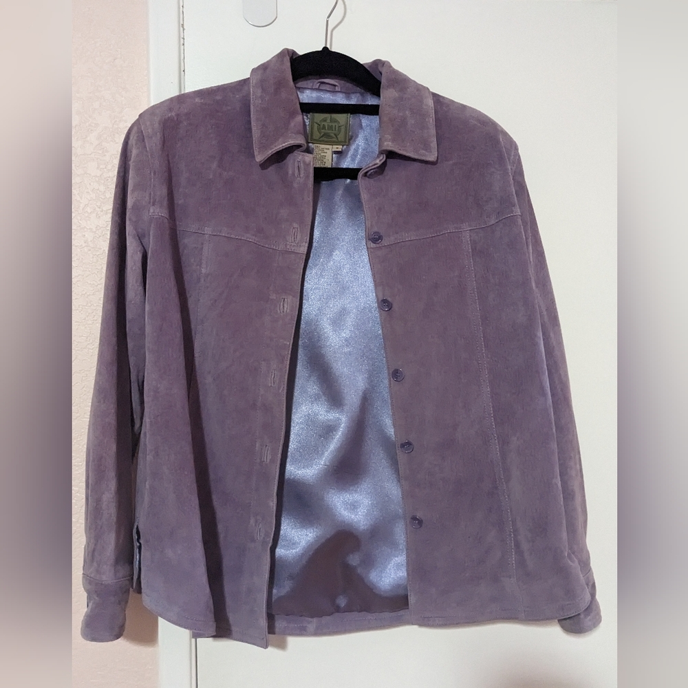 AMI Vintage Womens Leather Suede Jacket